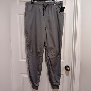 New Men's South Pole Gray Performance Windbreaker Joggers Size XL